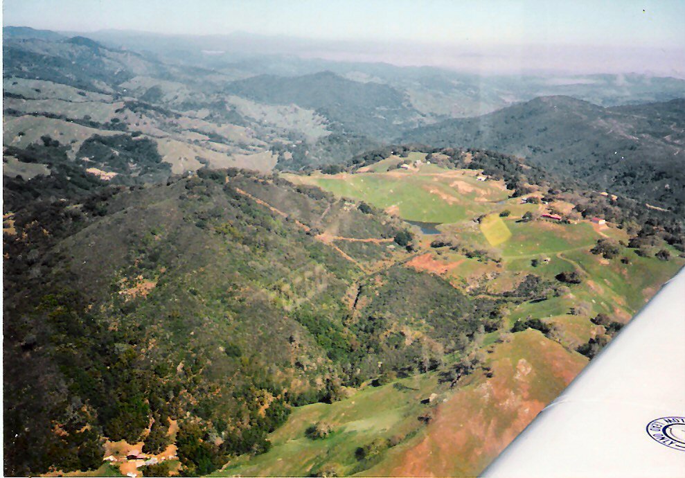 A view from the air of the remote base location